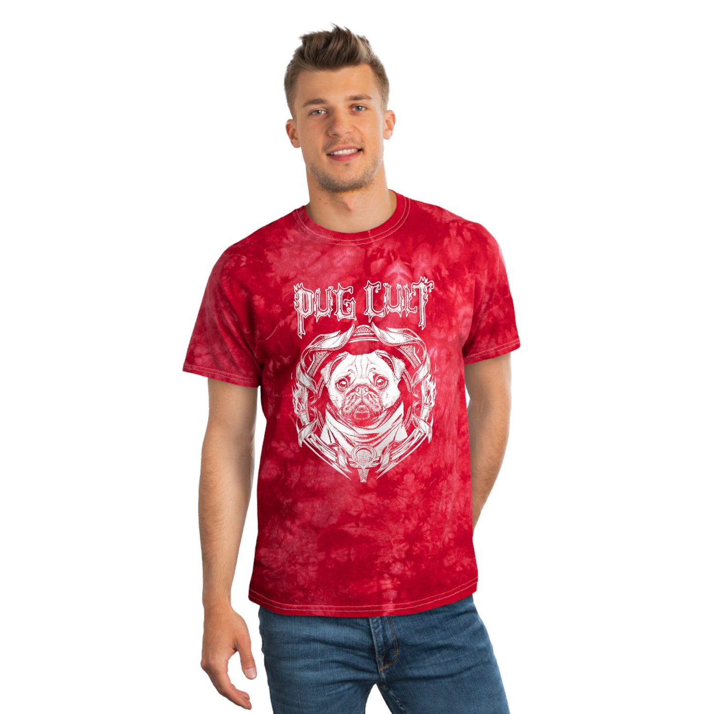 Pug Cultist -  Tie-Dye Tee