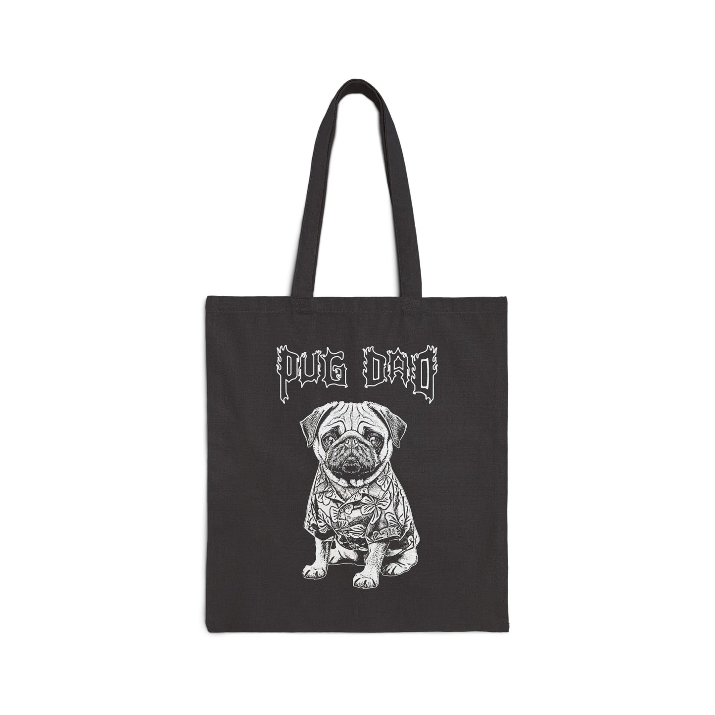 Pug Dad - Cotton Canvas Tote Bag