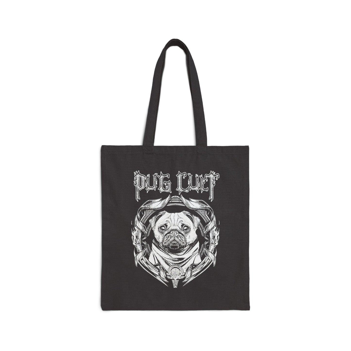 Pug Cultist - Cotton Canvas Tote Bag