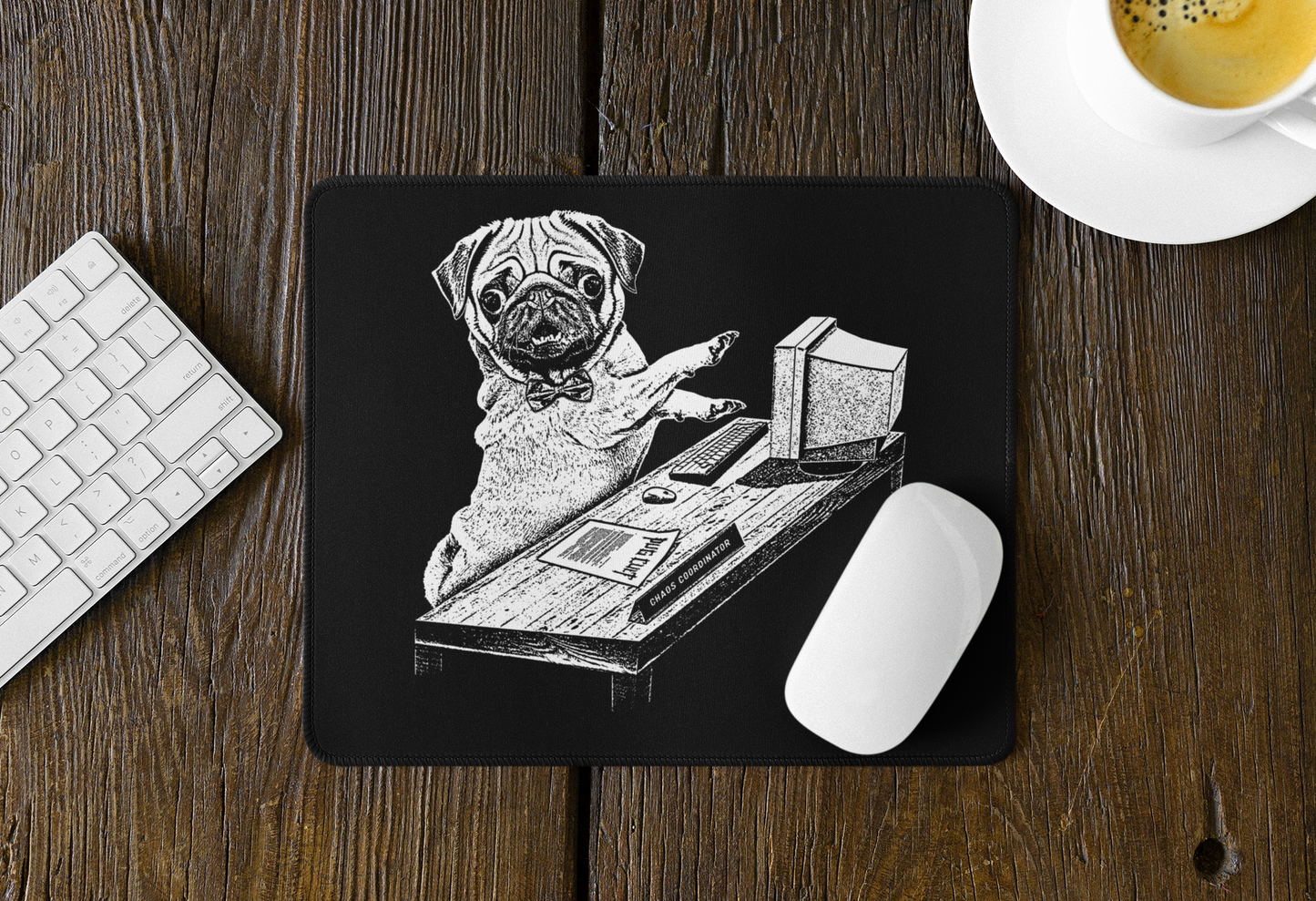 Pug Chaos Coordinator - Mouse Pad